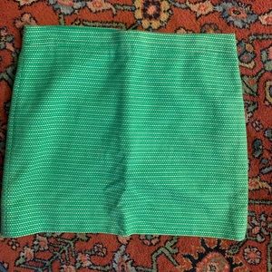 Green J. Crew zip up skirt sz. 4